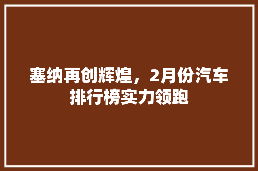 塞纳再创辉煌，2月份汽车排行榜实力领跑